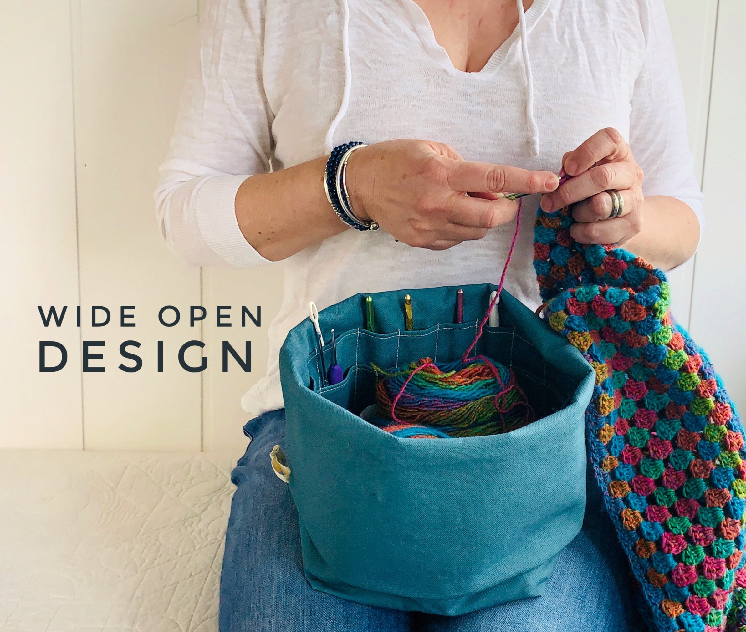 Best crochet project bag sale