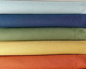 Organic cotton canvas fabric, decor weight. Natural heavy cotton cloth textile for sewing and crafts, eco-friendly sewing fabric, 10 oz