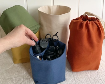 Gift for dad! Organic canvas toiletry bag for men/boyfriend/father/son. Portable wash bag or beard/grooming organizer. Eco-friendly.