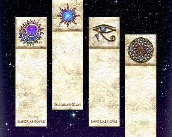 Cosmic Egg - Bookmarks - Spiritual New Age Horus Wadjet Awake - Instant Digital Download-Printable DIY Gift Box Papercraft - Arts and Crafts