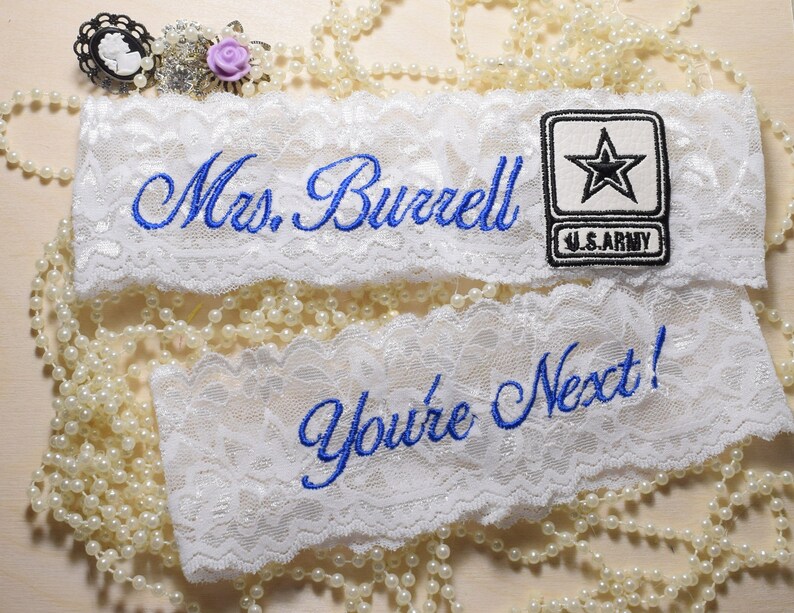Military Wedding Garters Army Wedding Garter Set Wedding Etsy