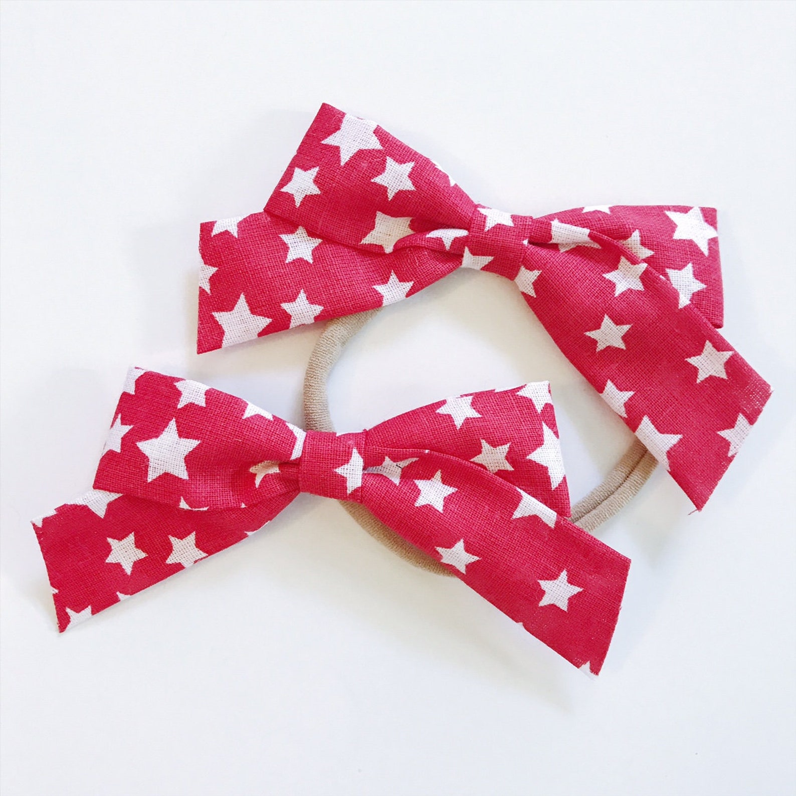 Patriotic Hair Bow, Little Girl Bows, 4th of July Hair Bow, Baby Girl