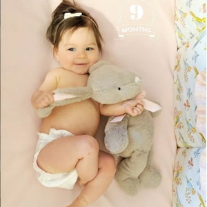 Preemie Baby Bows, Set, Tiny Bows, Nylon band, preemie headbands, preemie bows, preemie baby girl headbands, tiny baby bows image 9