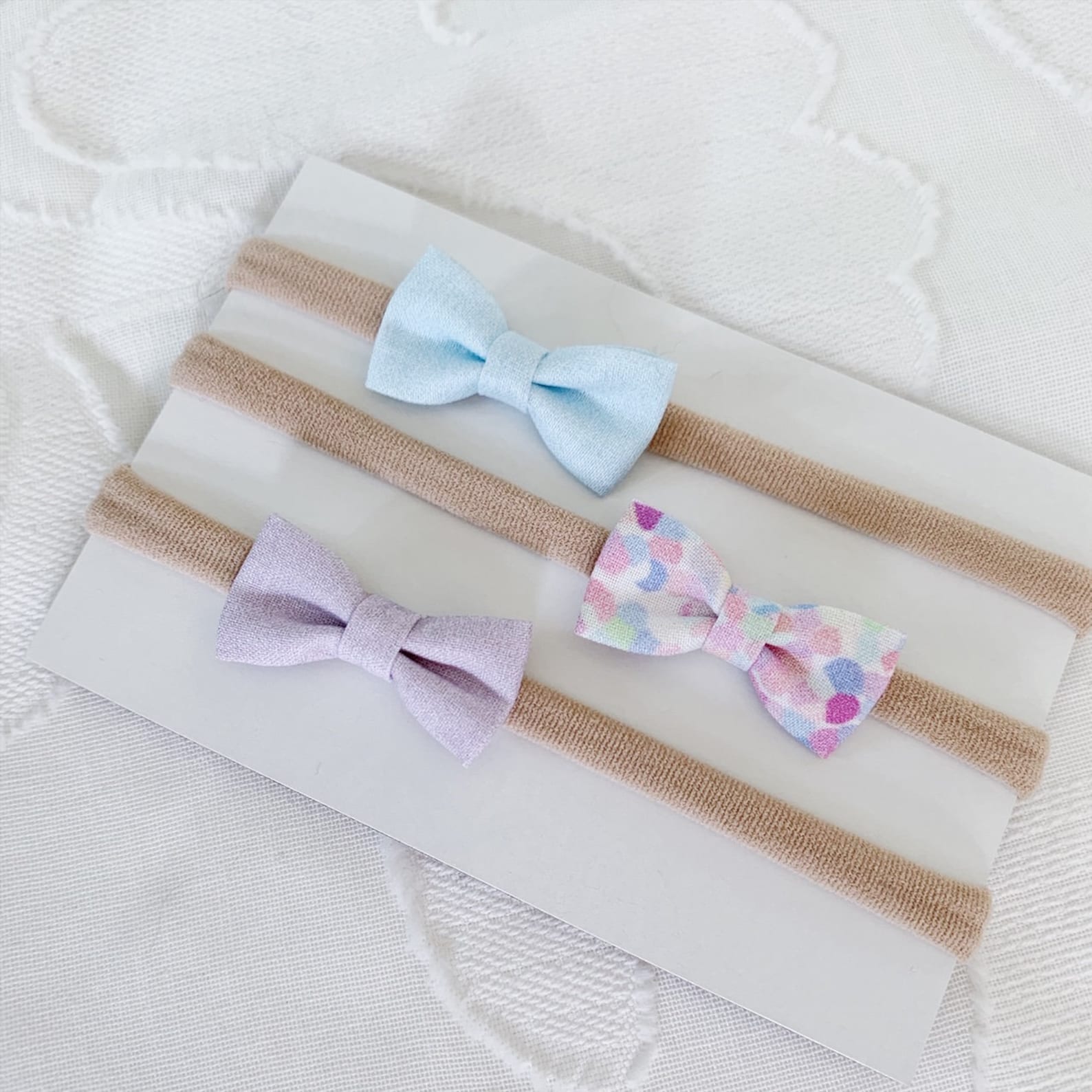 Itty Bitty Bows Set Tiny Bows Nylon band preemie Etsy