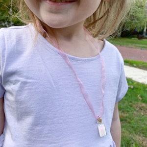 Fairy Dust Necklaces, Little Girl Necklaces, fairy dust, birthday gift, Little girl gift, accessory, tiny, charm necklace, jewelry, fantasy immagine 7
