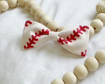 Baseball hair bow, Sports Hair Bow or Bow Tie, Baseball Fans, Baseball Bow Headband, Baseball Lover Bow, Baseball Fan Gift