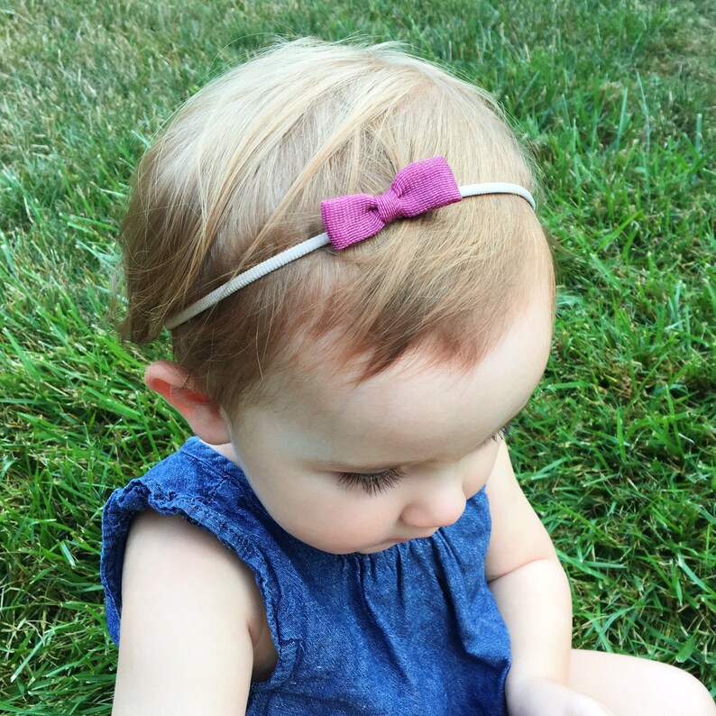 Jewel Tone Collection Bow Headbands Nylon Baby Infant Etsy