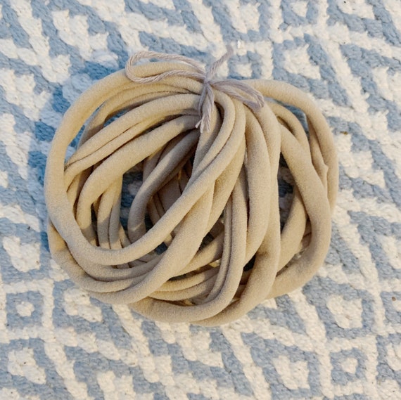 Nylon Bands, Highest Quality, Fits Preemie to Toddler, Thin, Wholesale Headbands Beige or Dark Black, Bulk Nylon Elastic, Dreadlock Elastics