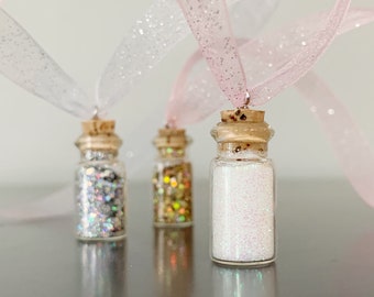 Fairy Dust Necklaces, Little Girl Necklace, fairy dust, birthday, gift basket girls, boys, accessory, tiny, charm necklace