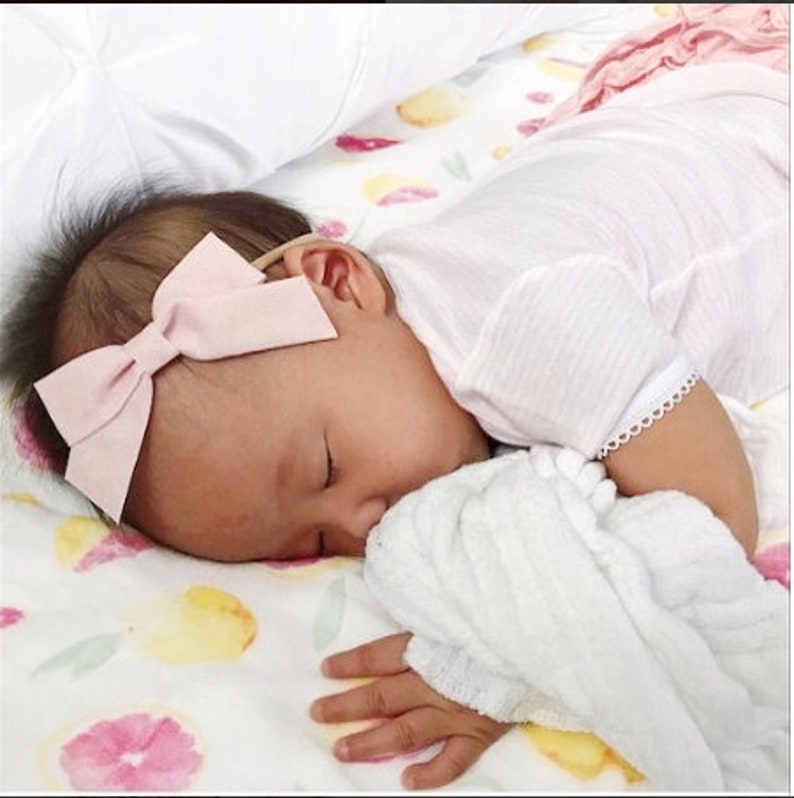 Pastel Pink Headband Hair Clip Spring Headband Baby Girl Etsy