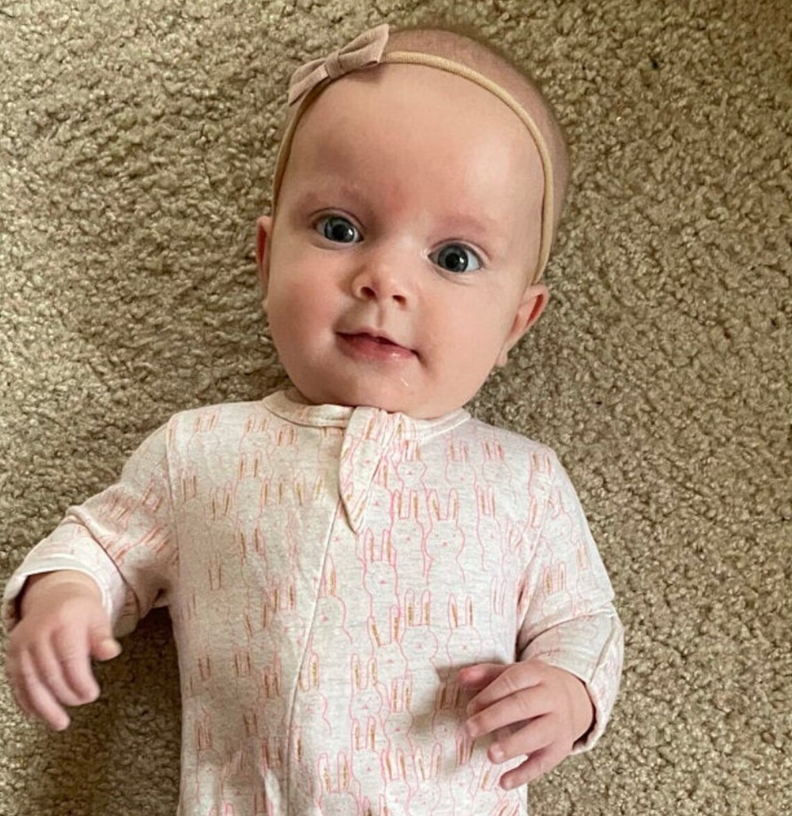 Dusty Pink Linen Bow Baby Girl Pink Bow Headband Baby Bow Etsy