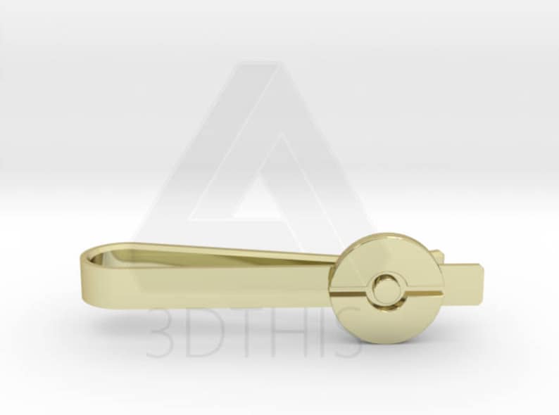 Gold Sterling Silver Rose Gold Geek and Gaming Clip Pin /& Cufflinks Bronze Pokemon Pokeball Tie Bar