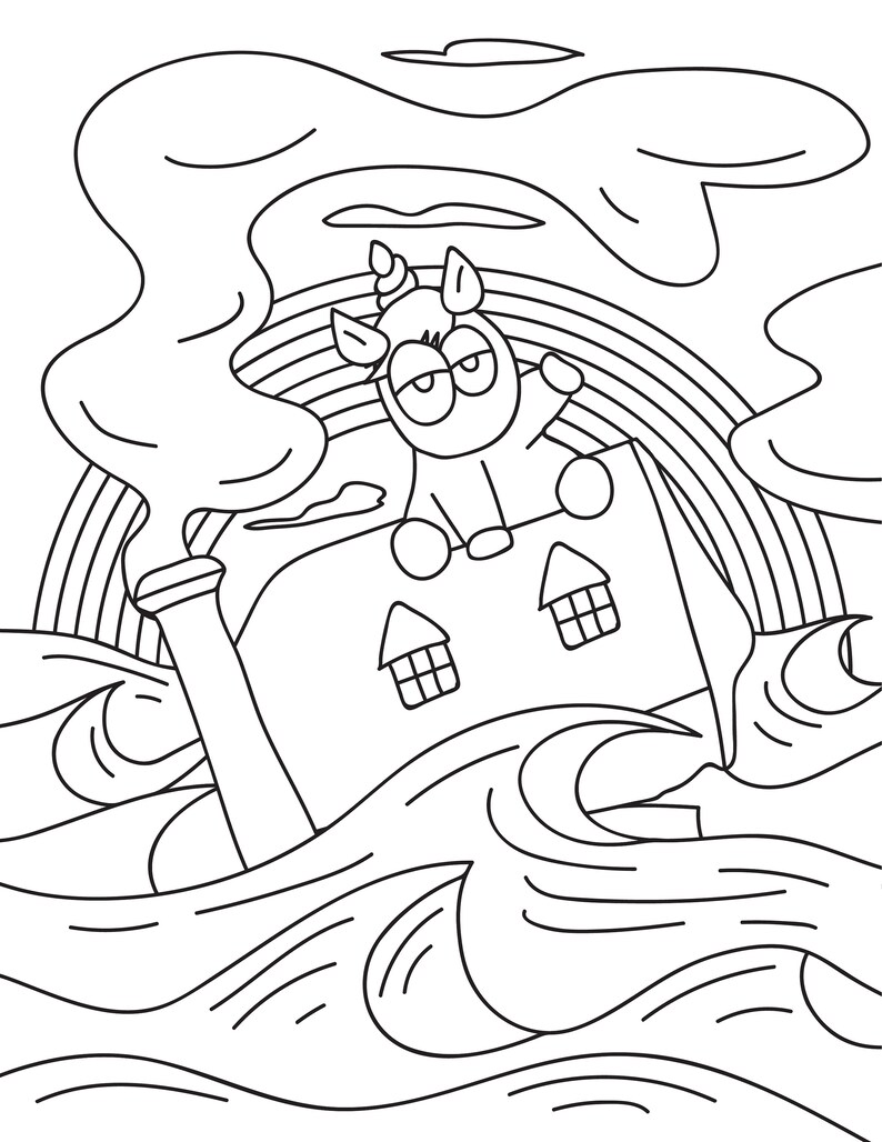 Coloring Pages Unicorns 32 Different Designs Children's Coloring Print ...