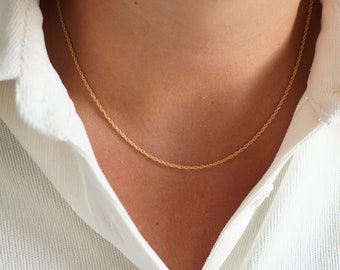 Tiny Chain Necklace, Basic Chain Necklace, Delicate Necklace, Simple Chain Necklace, Thin Chain Necklace, Dainty Necklace, Layering Necklace