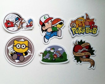 Pegatinas impermeables de 7,6 cm: DBZ, Hello Kitty, Pokémon, Star Wars