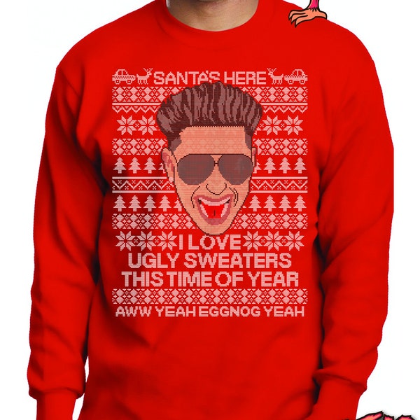 Pauly D Ugly Christmas Sweater Long Sleeve Shirt