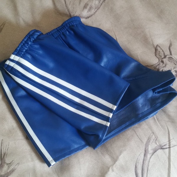 Leder 3 Streifen Shorts