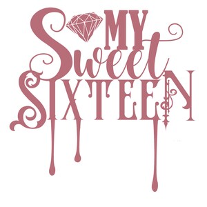 Sweet 16 T-shirt Customizable SVG to iron on Tshirts | Etsy