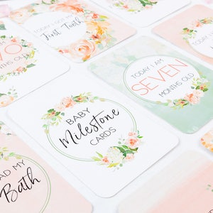 Cartes florales De jalon pour bébé