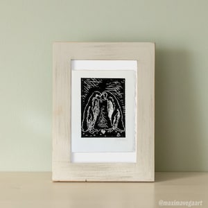 Linocut Art Print Linocut Original Art Linocut Penguin Penguin Art Print Penguin Wall Art Penguin Art Decor Penguin Home Decor Animal Art