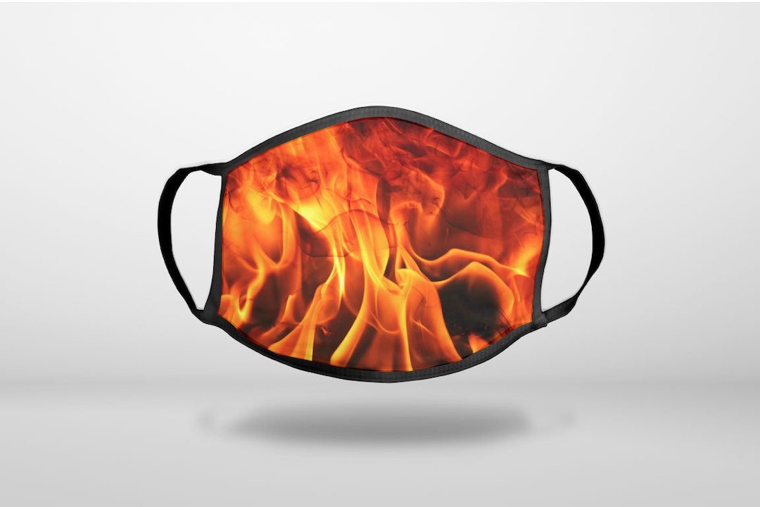 Kanji Meaning 'Fire' Burning Reusable Mouth Mask Filter Cool