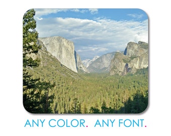 Custom Photo Mouse Pad- Personalized 7.75" x 9.25" Mousepad - Yosemite Tunnel View Office Desk Accessories Cubicle Desk Decor