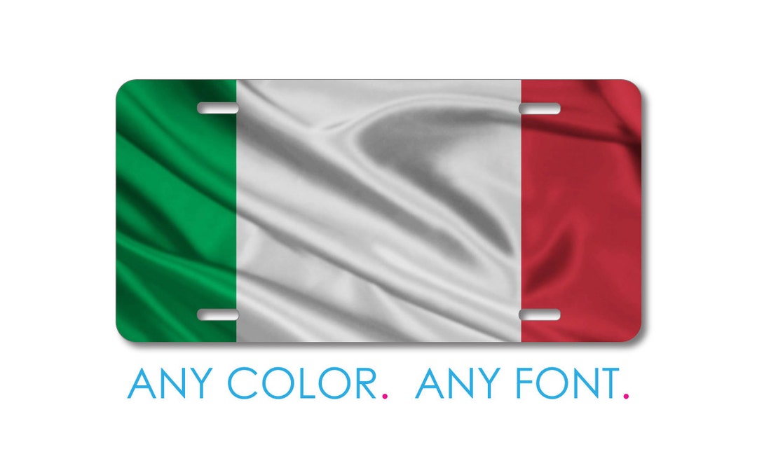 Custom License Plate Front Car Tag, Aluminum or Plastic Personalized