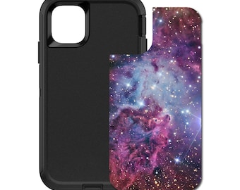Custom Personalized Skin/Decal for OtterBox Defender Case - Apple iPhone Samsung Galaxy - Pink Purple Blue Fox Fur Nebula