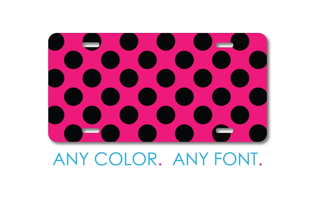 Custom License Plate Front Car Tag, Aluminum or Plastic Personalized