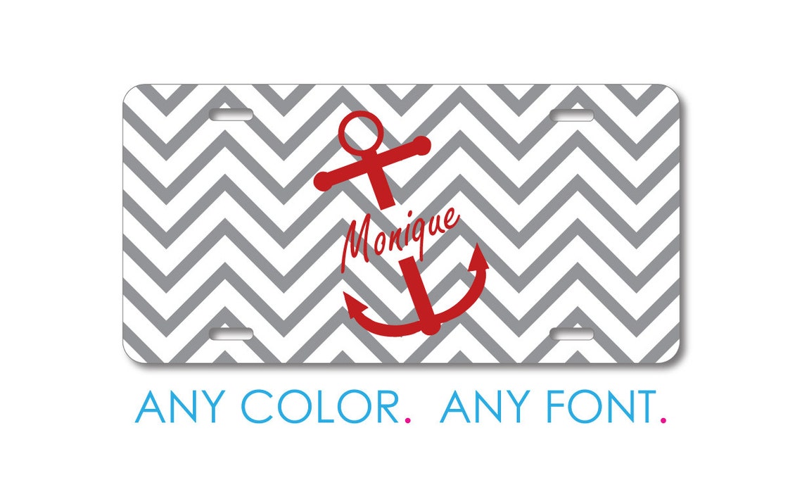 Custom License Plate Front Car Tag Aluminum or Plastic Etsy UK