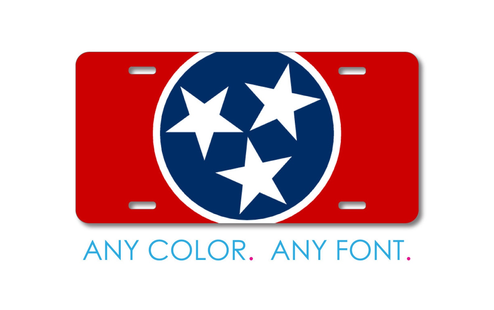 Custom License Plate Front Car Tag Aluminum or Plastic Etsy