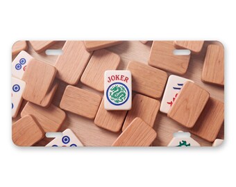Mahjong Tiles License Plate, Charleston Classic Joker Front Tag