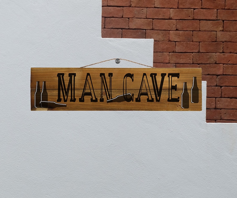 Personalized Any Font Great Gift Man Cave Distressed Pallet Wood Wall Sign Any Color Decorative