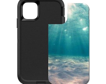 Custom Personalized Skin/Decal for OtterBox Defender Case - Apple iPhone Samsung Galaxy - Underwater Sun Sand