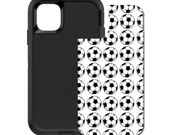 Custom Personalized Skin/Decal for OtterBox Defender Case - Apple iPhone Samsung Galaxy - Soccer Balls Drawing