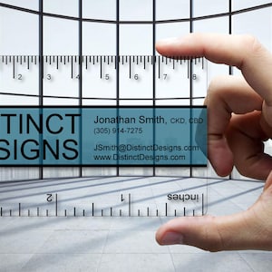 Régua de cartões de visita de plástico transparente para designer - plástico de 30 mil de espessura - SERVIÇOS DE DESIGN GRATUITOS - Cor completa totalmente personalizada
