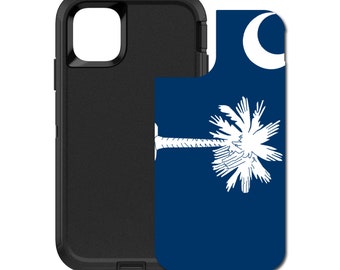 Custom Personalized Skin/Decal for OtterBox Defender Case - Apple iPhone Samsung Galaxy - South Carolina State Flag