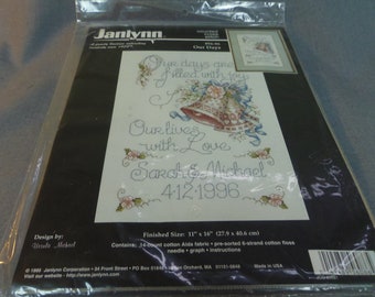 Size 6 Learn a Craft #72472 Everything is possible with God Counted Cross Stitch Kit New Sealed Kit Dimensions Kit