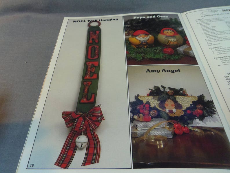Reindeer Designs for Wood and Tin Jackie Cole 1986 Angels Jolly Santa Santa Decorative Tole Painting NOEL