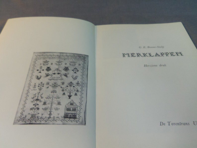 Cross Stitch Pattern Book Samplers Dutch Language Undated but circa 1970s or 80s Merklappen
