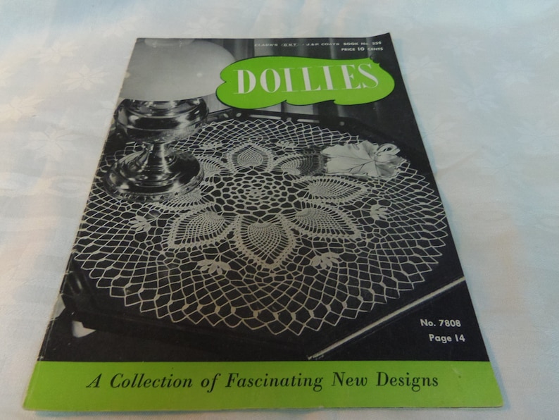 1947 Home Decor Coats and Clark No Vintage Patterns 235 Pub Doilies Thread Crochet Patterns