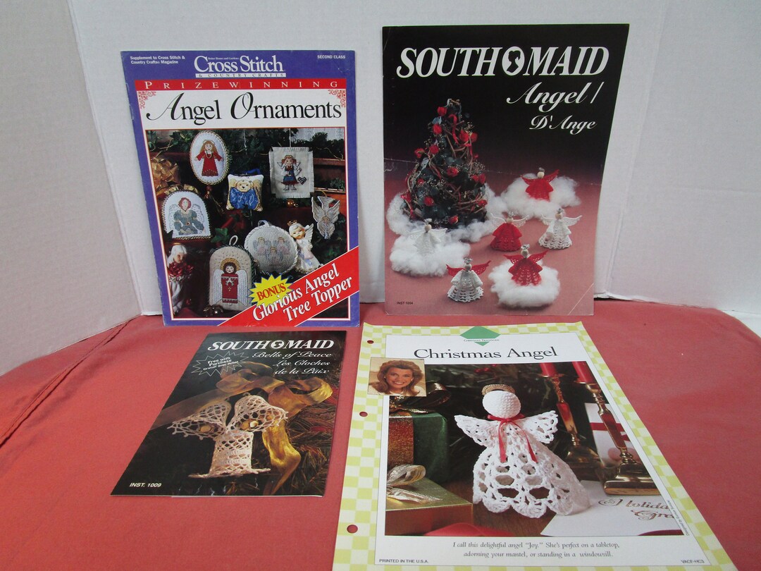 Christmas Cross Stitch and Crochet Angels and Bells Christmas Etsy