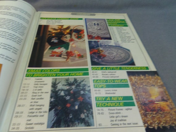 Noel Cross Stitch Thread Crochet Graph Projects October 1988 Number 56 Magic Crochet Magazine Christmas Crochet Patterns and Crafts