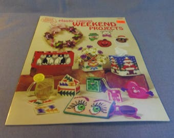 Weekend Projects Plastic Canvas Patterns, Glasses Cases, Tissue Box, Doorstops, Fridge Magnets, Coasters