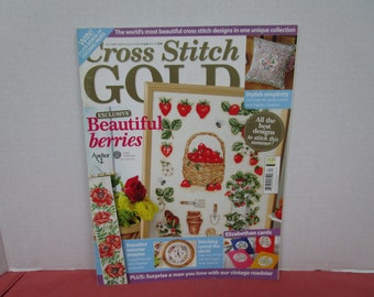 Cross Stitch Gold Magazine, Oct 2009 Issue 14, Strawberry Sampler, Poppy Bell Pull, Summer Bride, MG Roadster, Koi Cushion