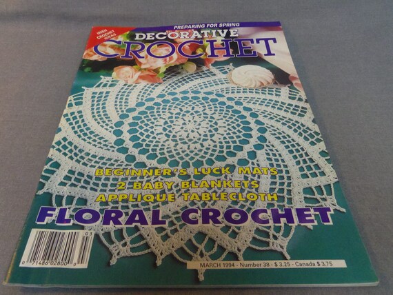 Decorative Crochet Magazine No 38 Mar 1994 Thread Crochet Etsy
