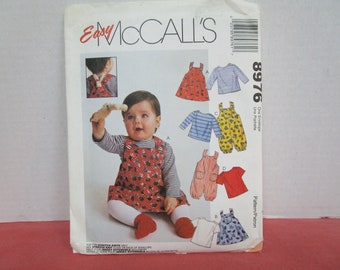 Baby Jumper, Jumpsuit with Snap Crotch, Top and Toy, Sizes S, M, L, XL, Uncut, Easy McCalls 8976, 1997