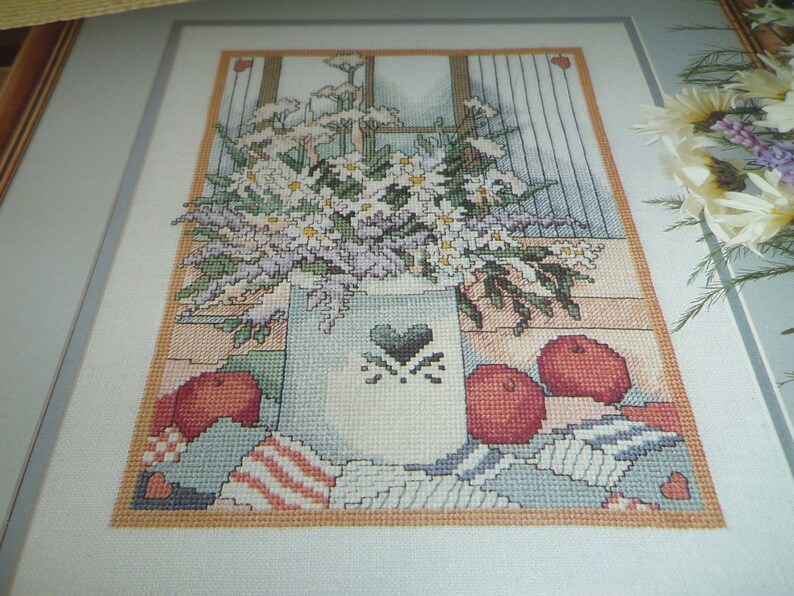 Counted Cross Stitch Pattern Country Bouquet Flowers and Etsy