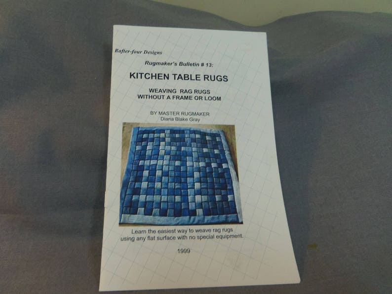 Handwerk Anleitung 1999 Home Decor Weben Rag Teppiche Ohne Rahmen