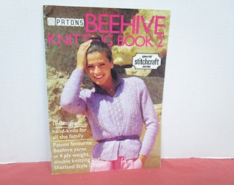 Patons Beehive Knitting Book 2, 18 Designs, Book 230, Pub in UK, Circa 1980s